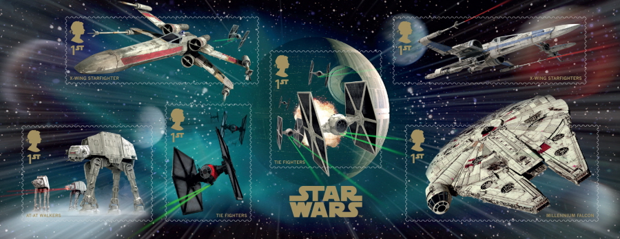 (image for) MS3770 2015 Star Wars Royal Mail Non-Barcoded Miniature Sheet - Click Image to Close